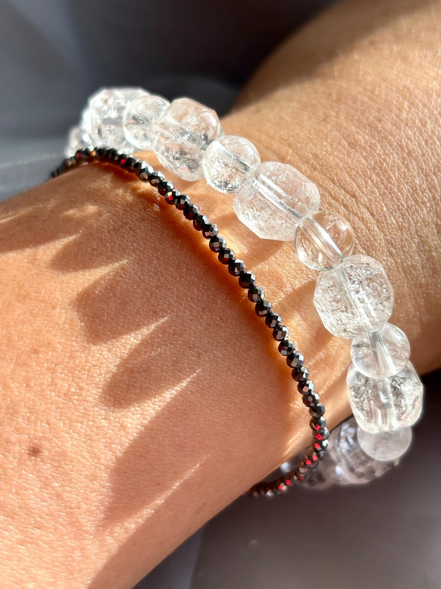 Arctic Radiance Clear Quartz Bracelet.