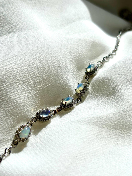 Sunlit Summer Pond Splash Opal Bracelet