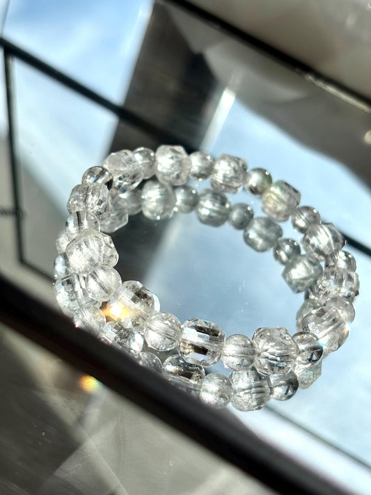 Arctic Radiance Clear Quartz Bracelet.