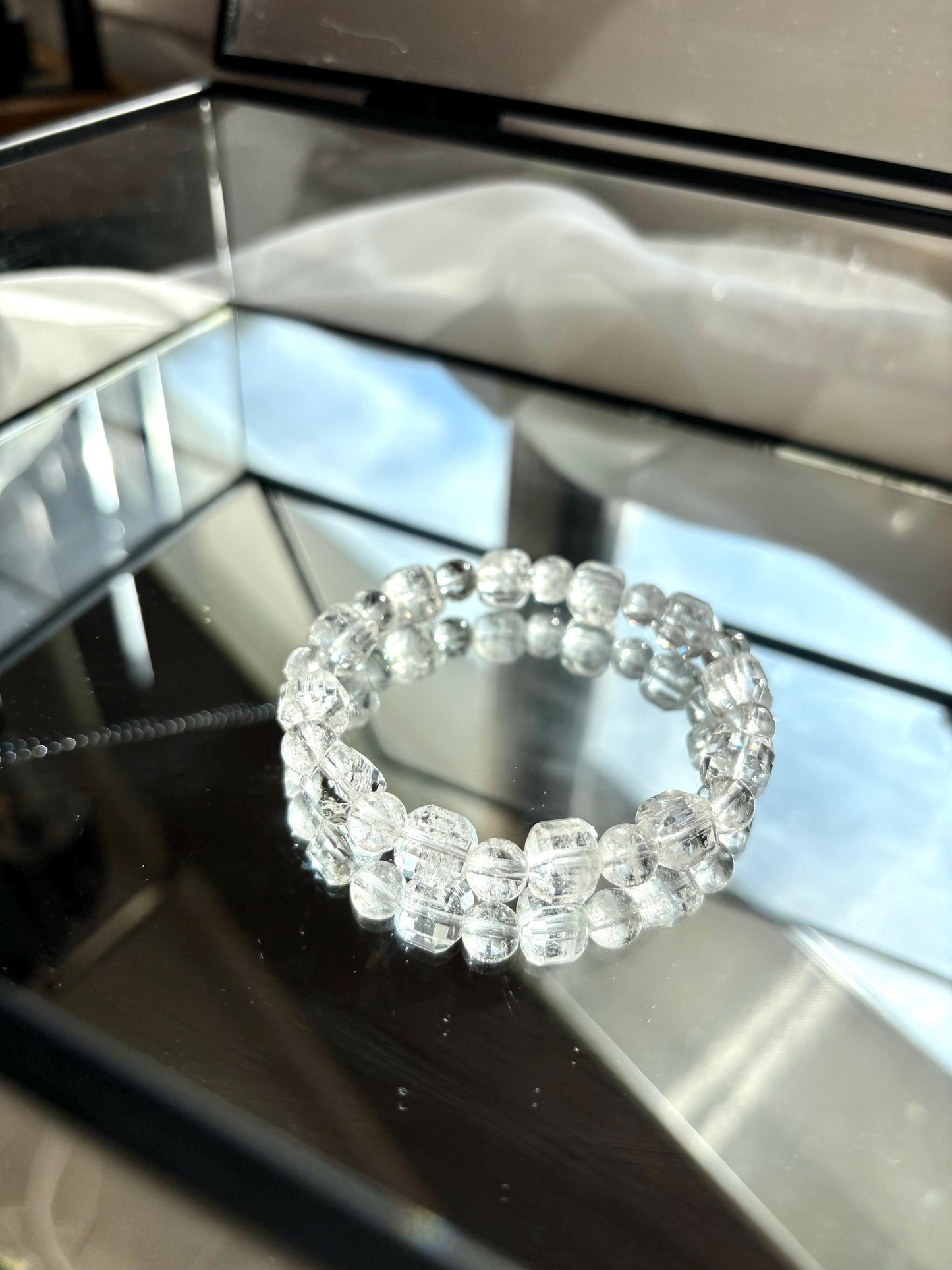 Arctic Radiance Clear Quartz Bracelet.