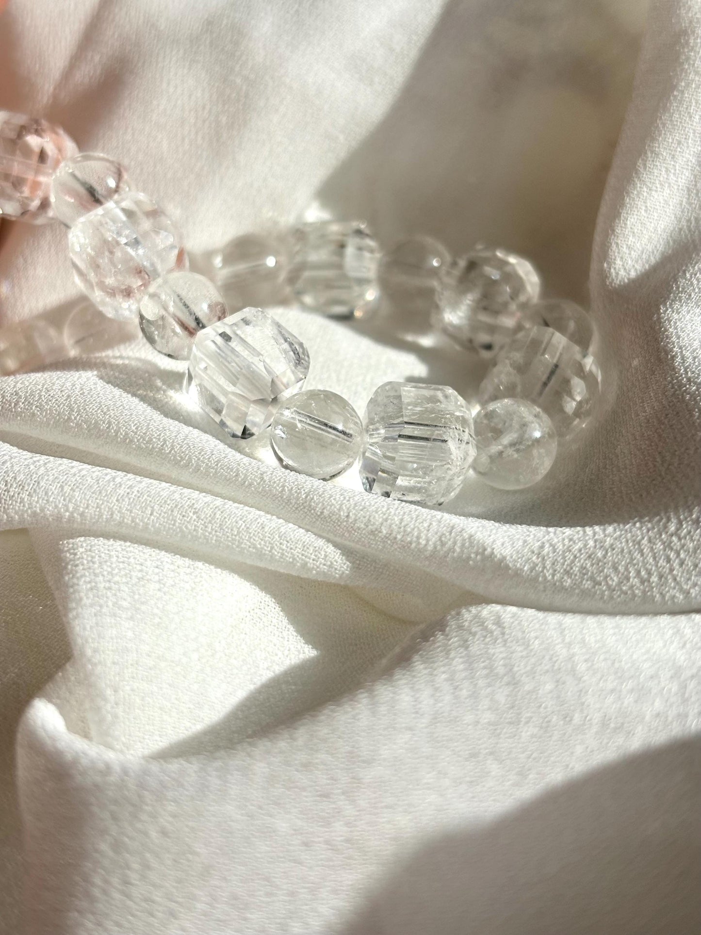 Arctic Radiance Clear Quartz Bracelet.