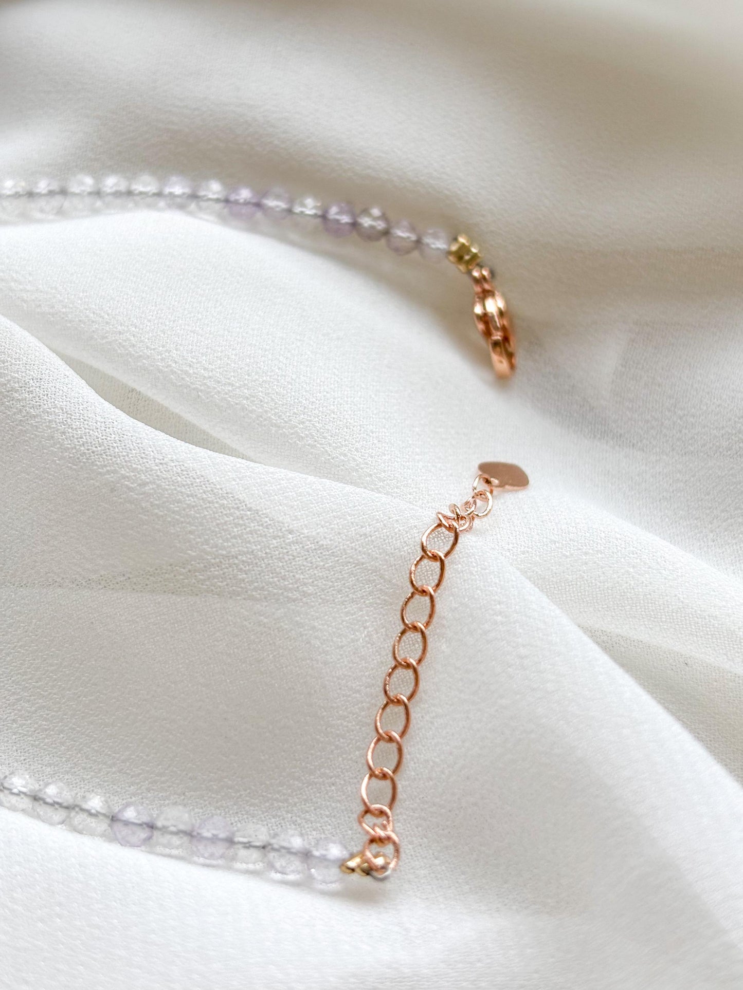 Faceted Clear Quartz and Freshwater Pearls Bow  Bracelet - Sparkling Crystal Jewelry
