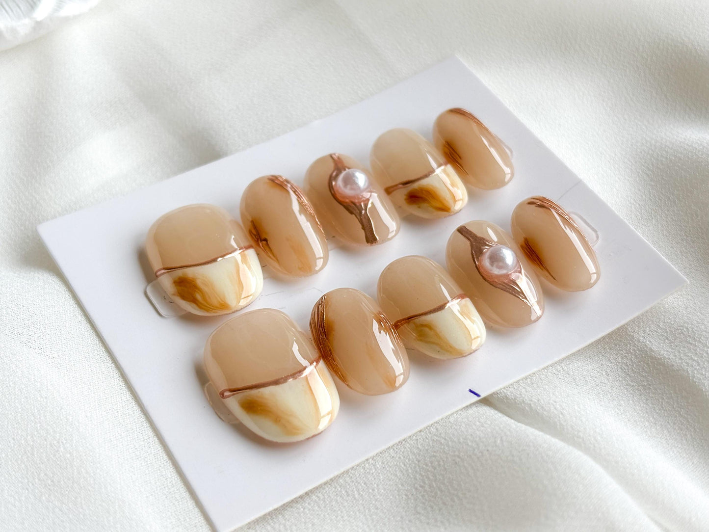 Timeless Elegance Nude French Press-On Nails