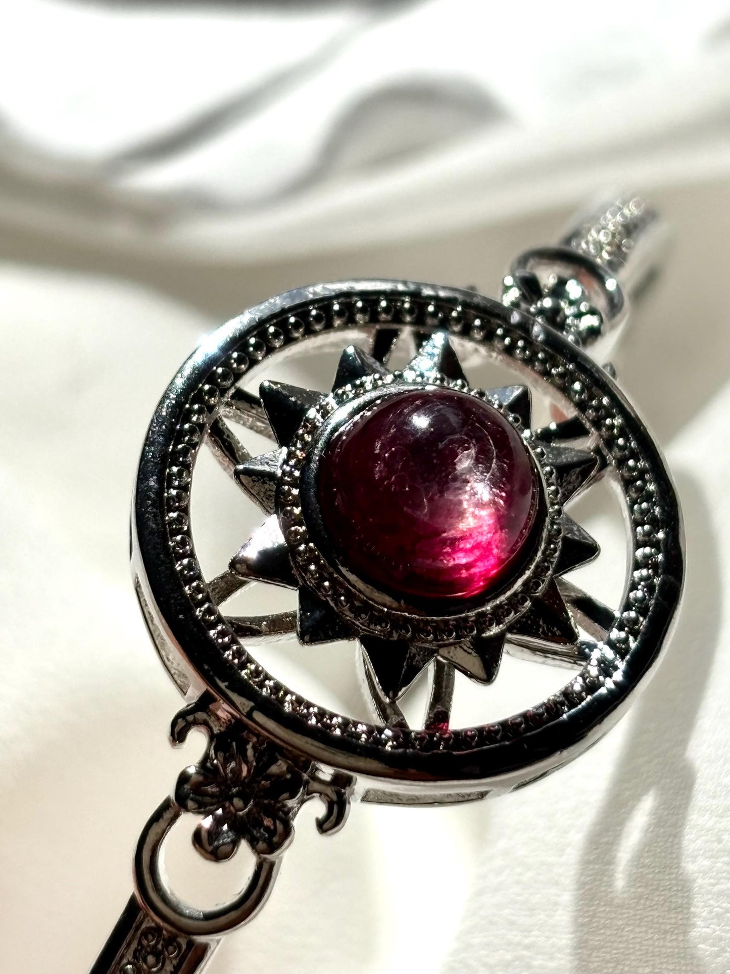 Celestial Harmony: Spinning Lepidolite Bracelet