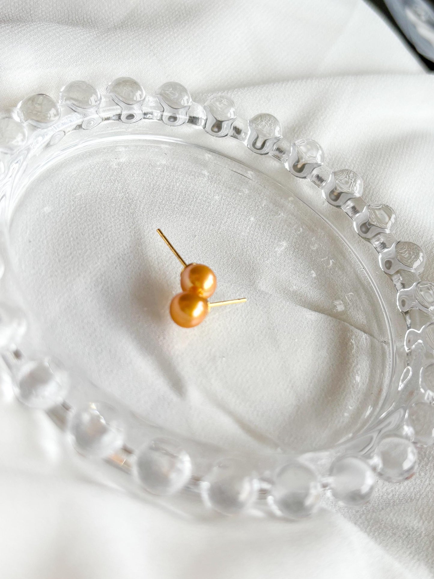 Golden Honey Milk: Gold Plated Sterling Silver Pair to Complement Nature’s Elegance