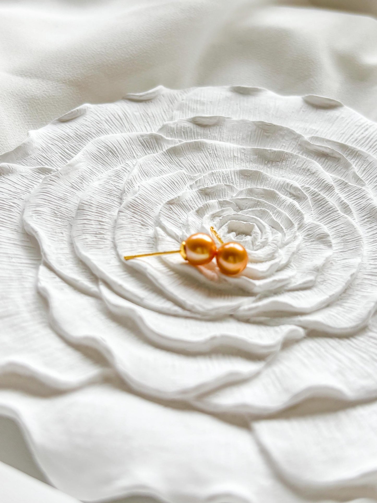 Golden Honey Milk: Gold Plated Sterling Silver Pair to Complement Nature’s Elegance