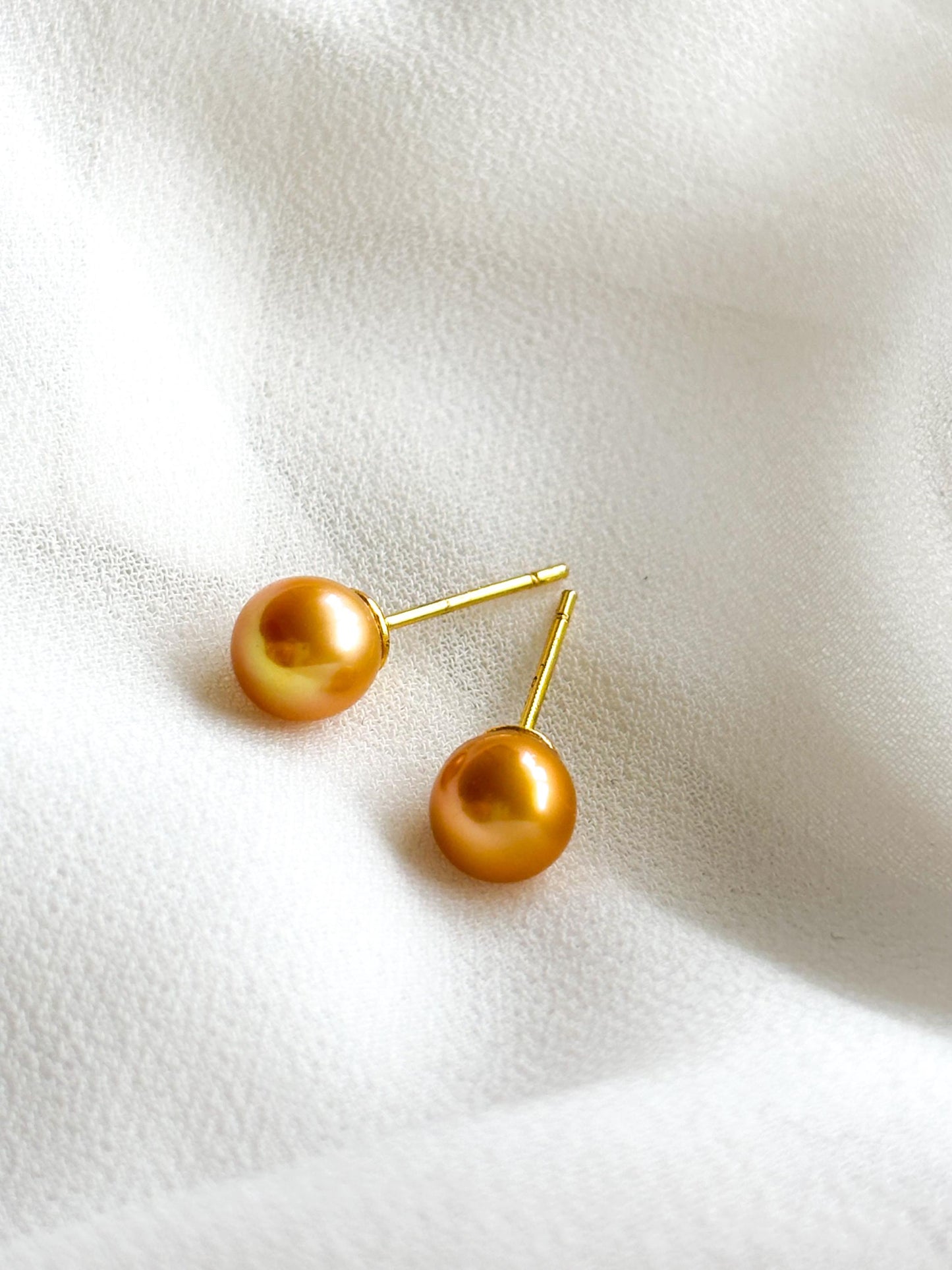 Golden Honey Milk: Gold Plated Sterling Silver Pair to Complement Nature’s Elegance