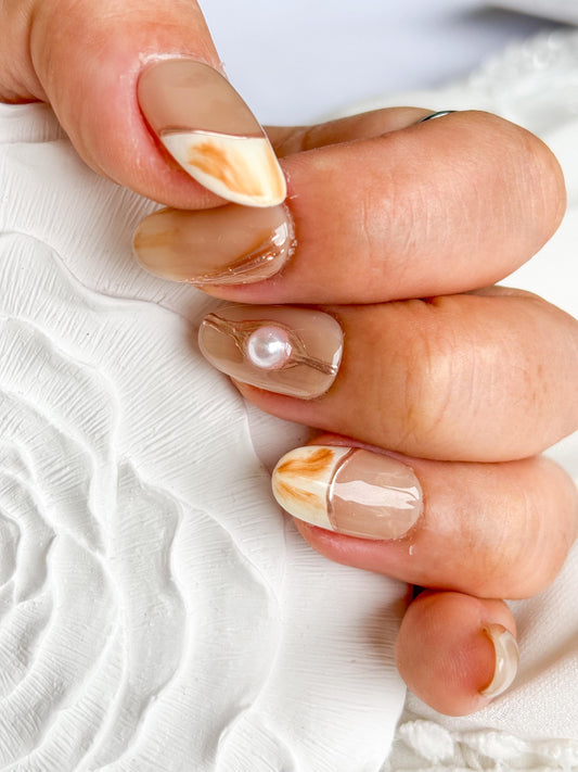 Timeless Elegance Nude French Press-On Nails