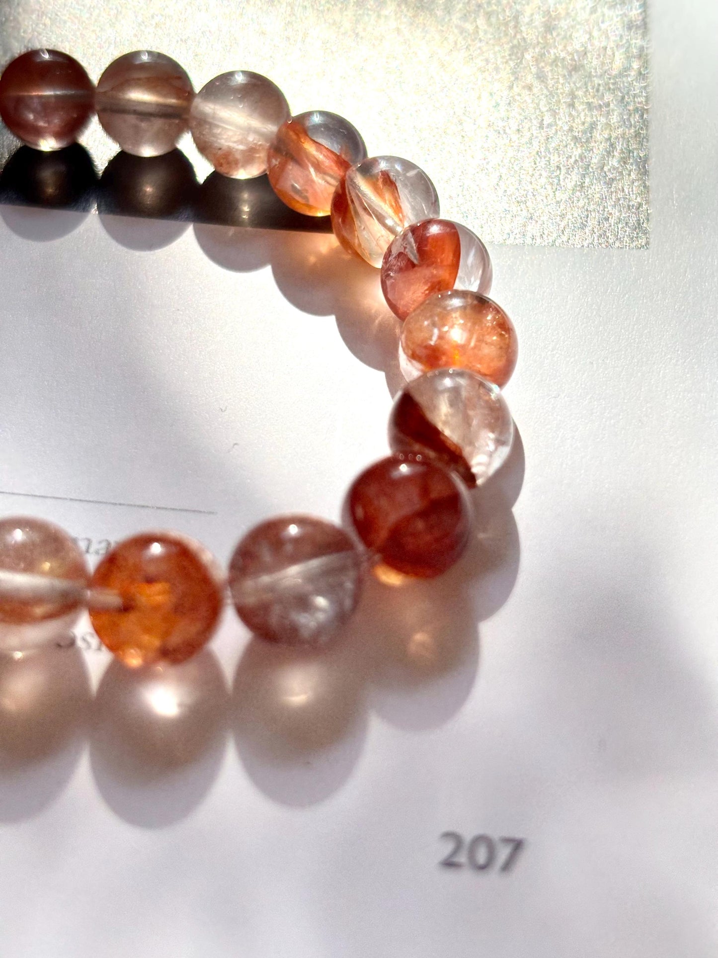 Ember Flow – Hematoid Quartz Beaded Bracelet