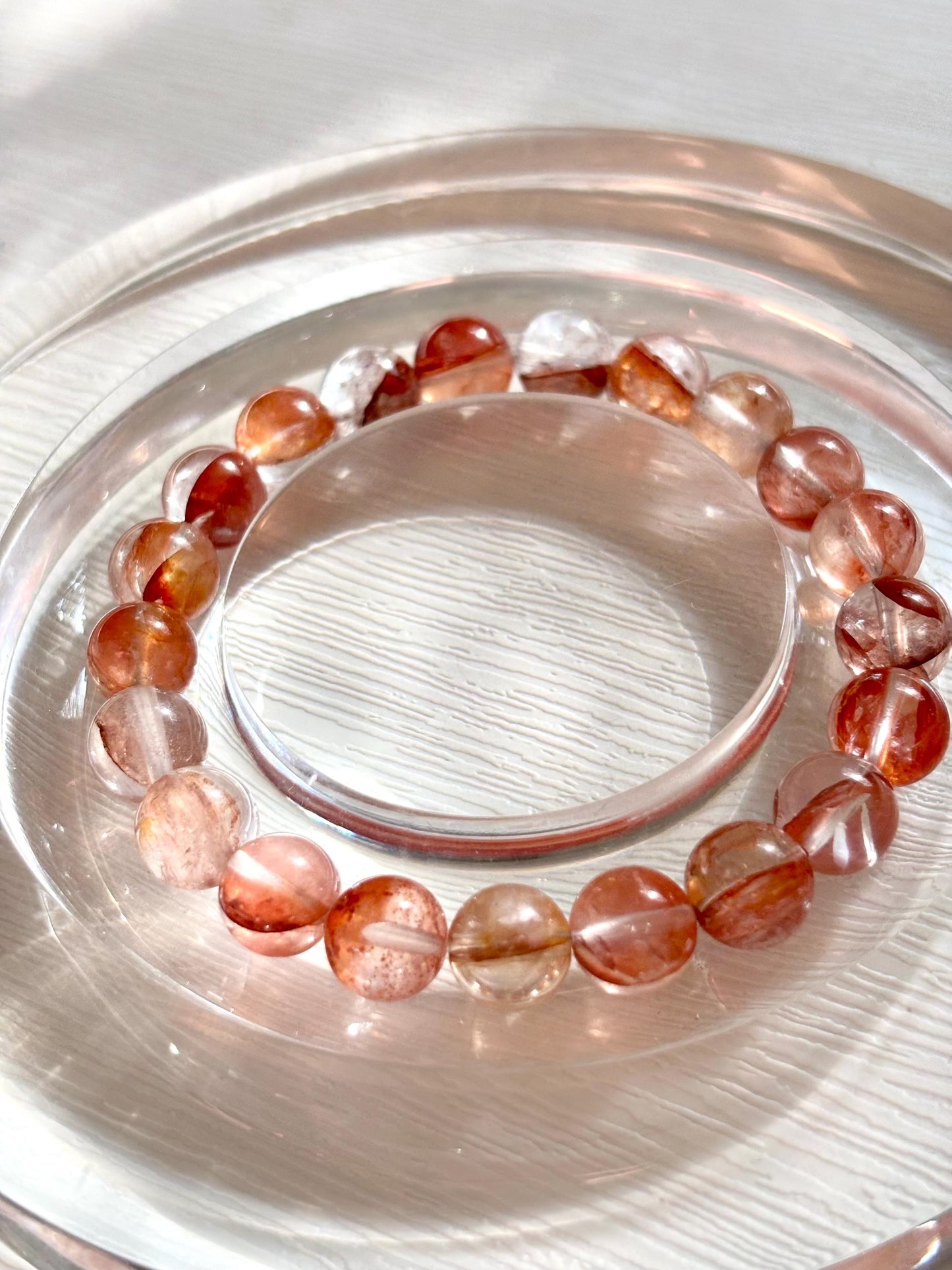 Ember Flow – Hematoid Quartz Beaded Bracelet