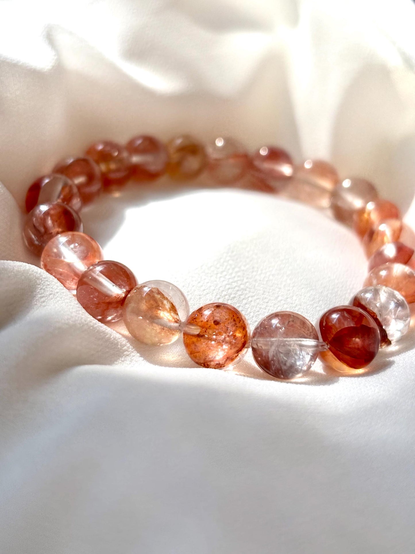 Ember Flow – Hematoid Quartz Beaded Bracelet