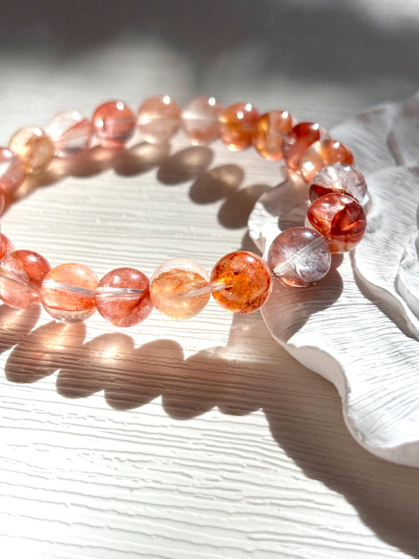 Ember Flow – Hematoid Quartz Beaded Bracelet