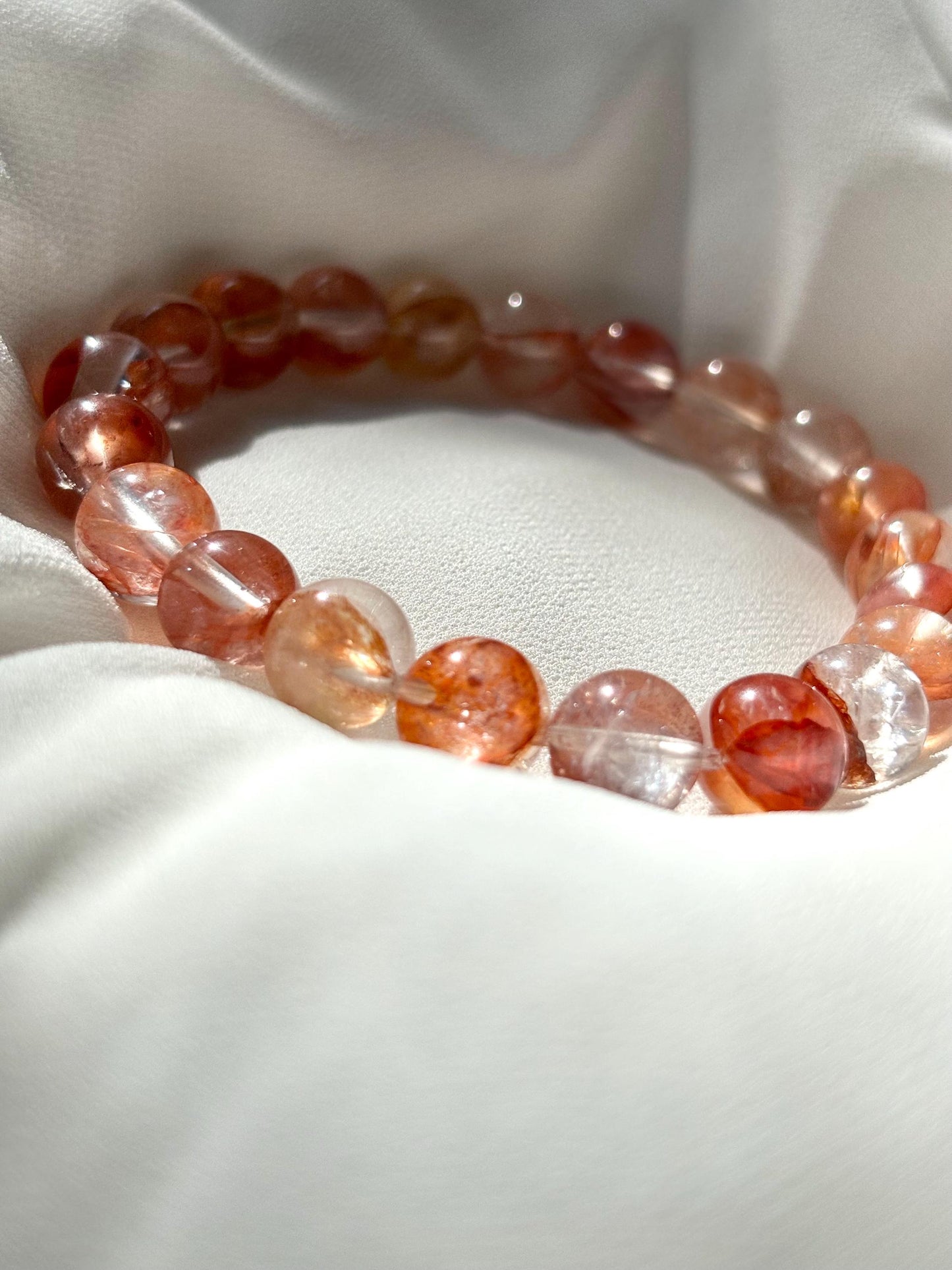 Ember Flow – Hematoid Quartz Beaded Bracelet