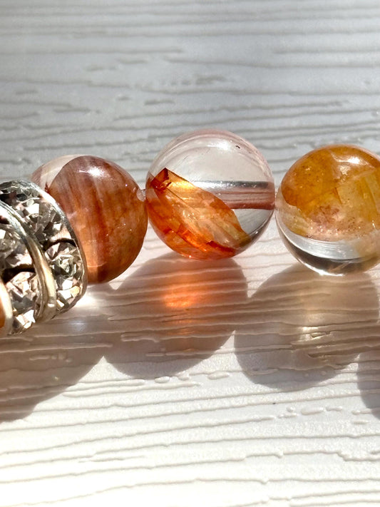 Koi Dance – Hematoid Quartz Beaded Bracelet