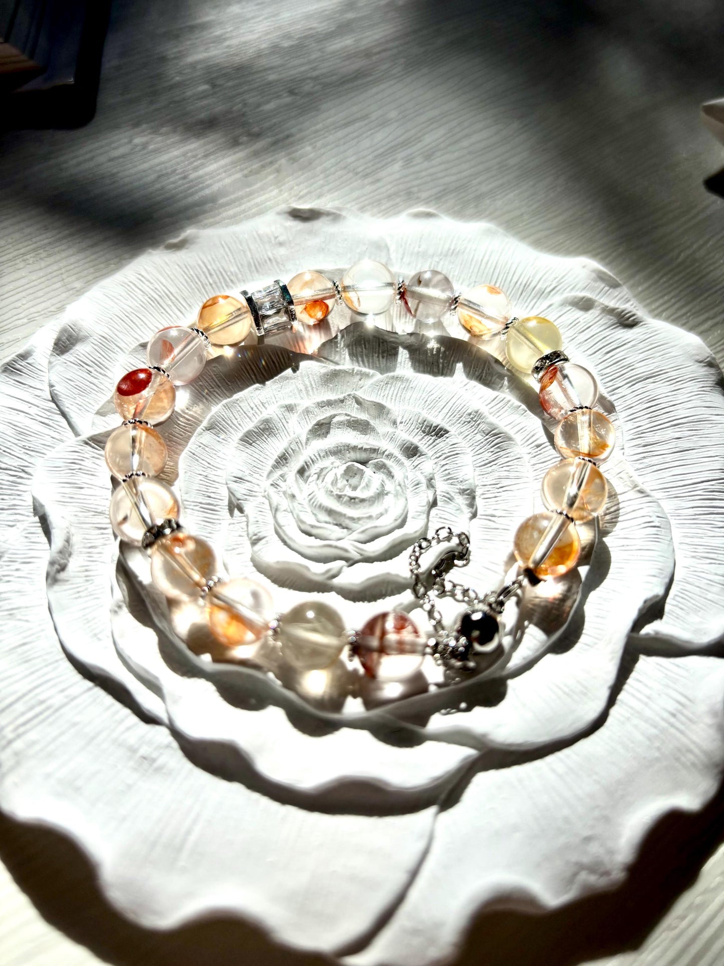 Koi Drift – Hematoid Quartz Bracelet