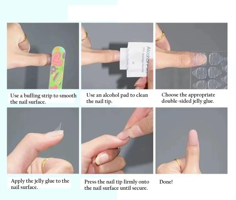 Elegant Christmas Magic Press-On Nails