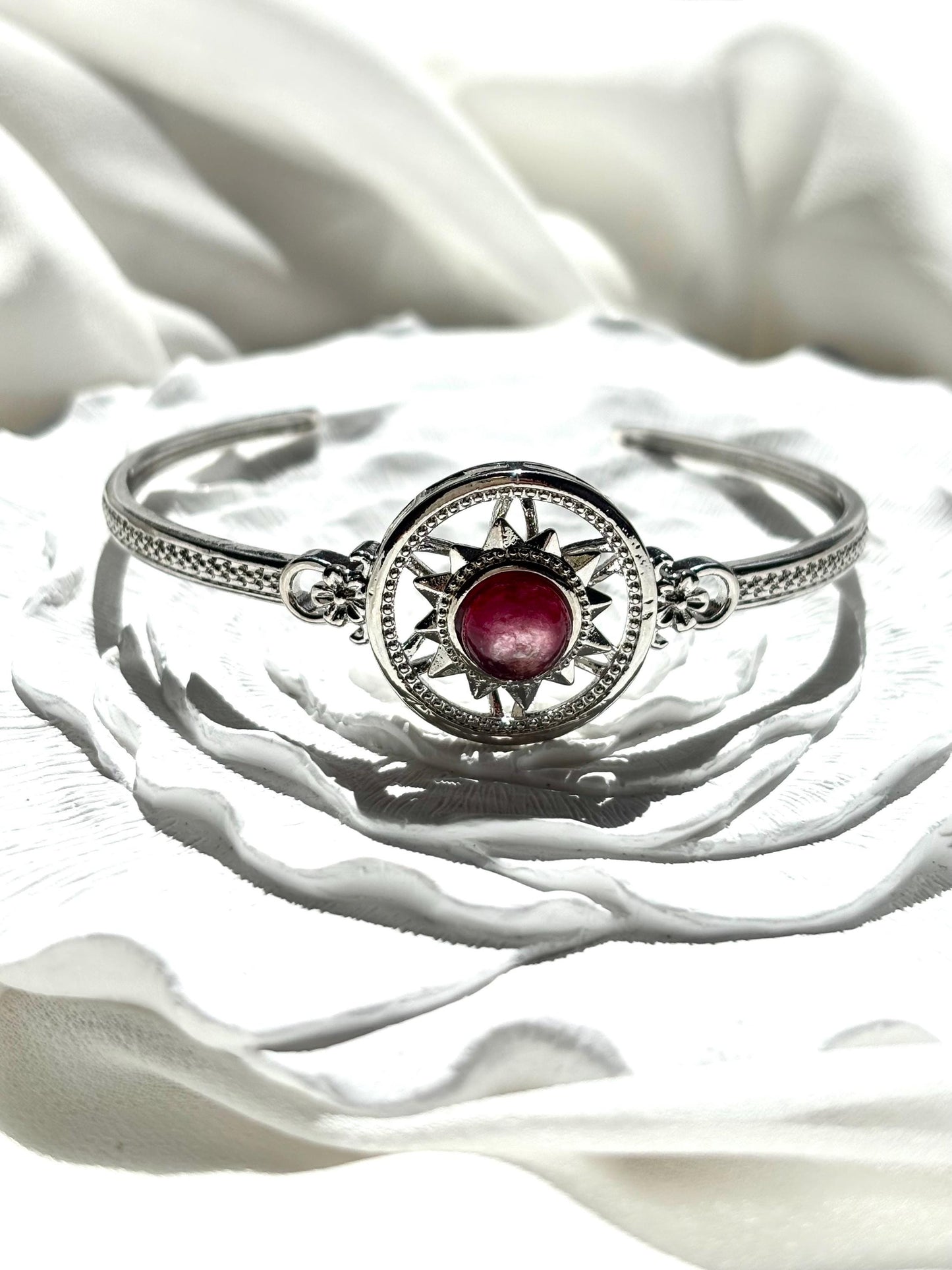Celestial Harmony: Spinning Lepidolite Bracelet