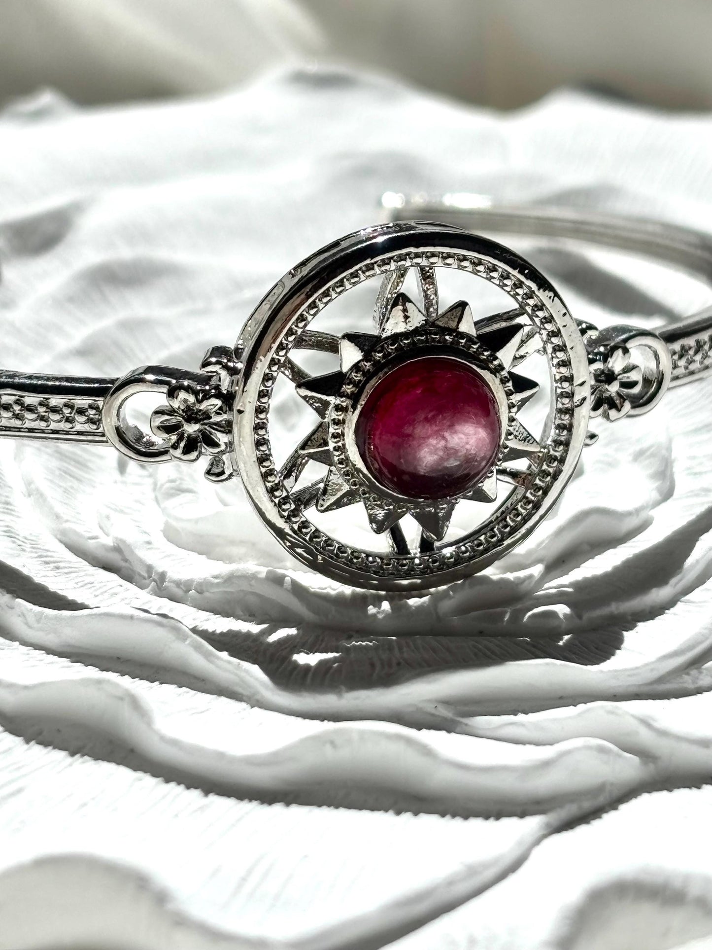 Celestial Harmony: Spinning Lepidolite Bracelet