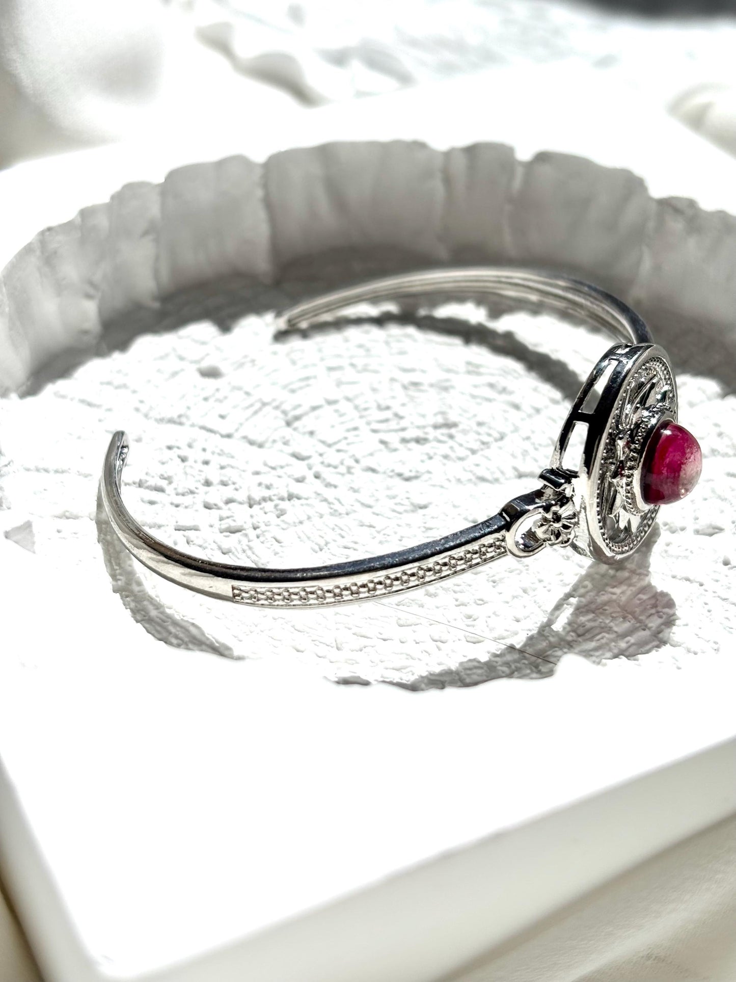Celestial Harmony: Spinning Lepidolite Bracelet