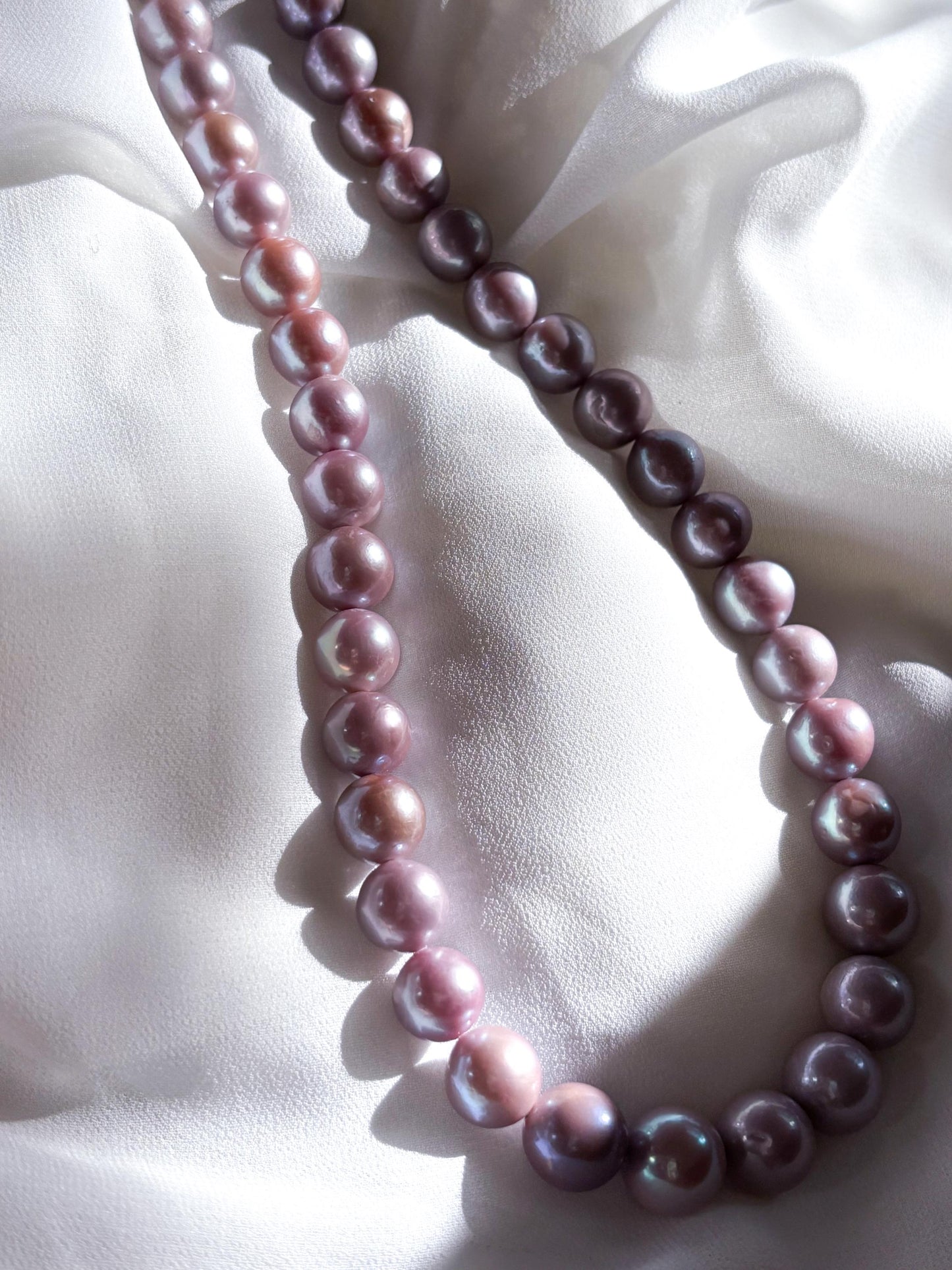 Lavender Dream – Matte Purple Edison Pearl Necklace