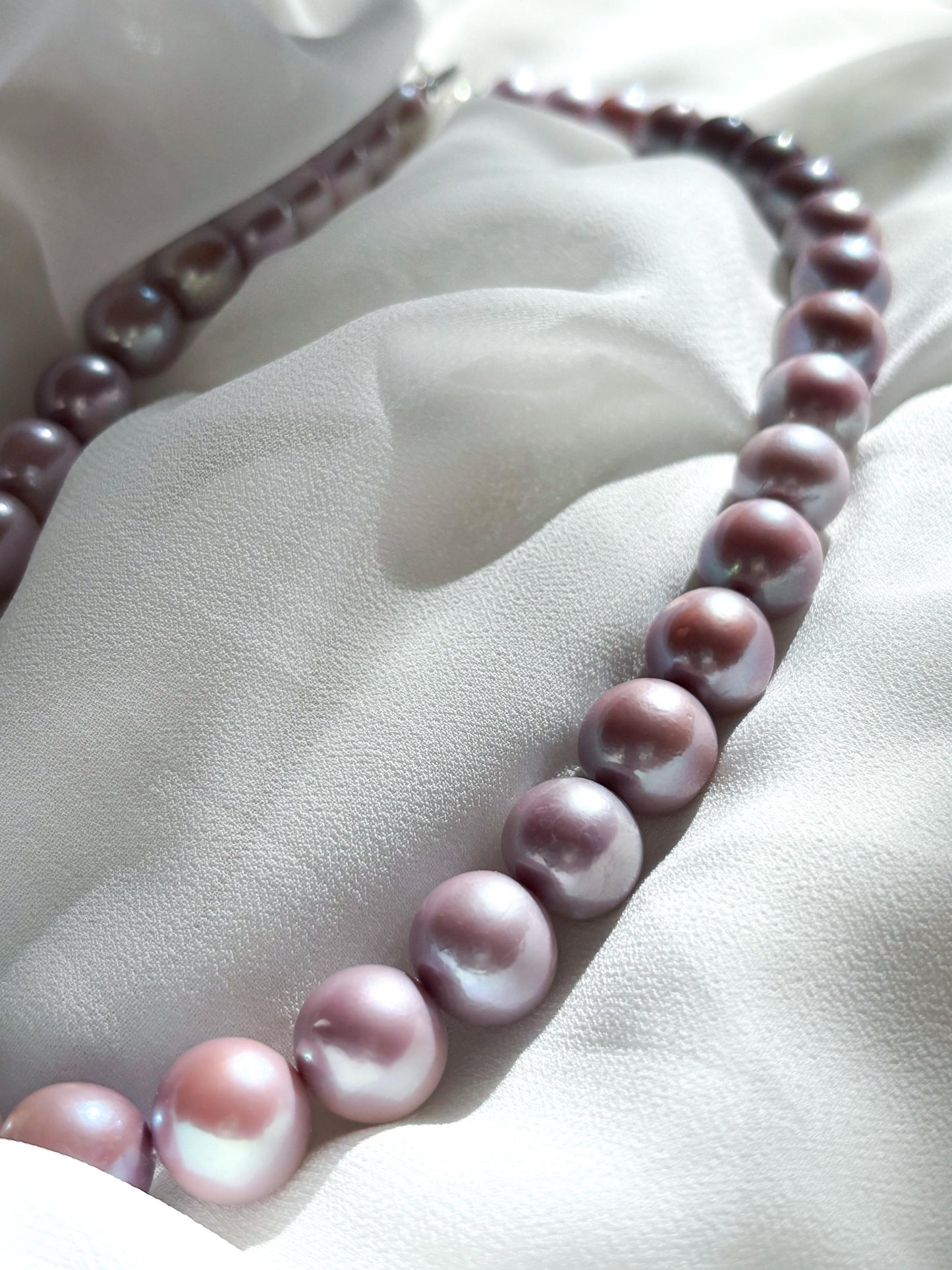 Lavender Dream – Matte Purple Edison Pearl Necklace