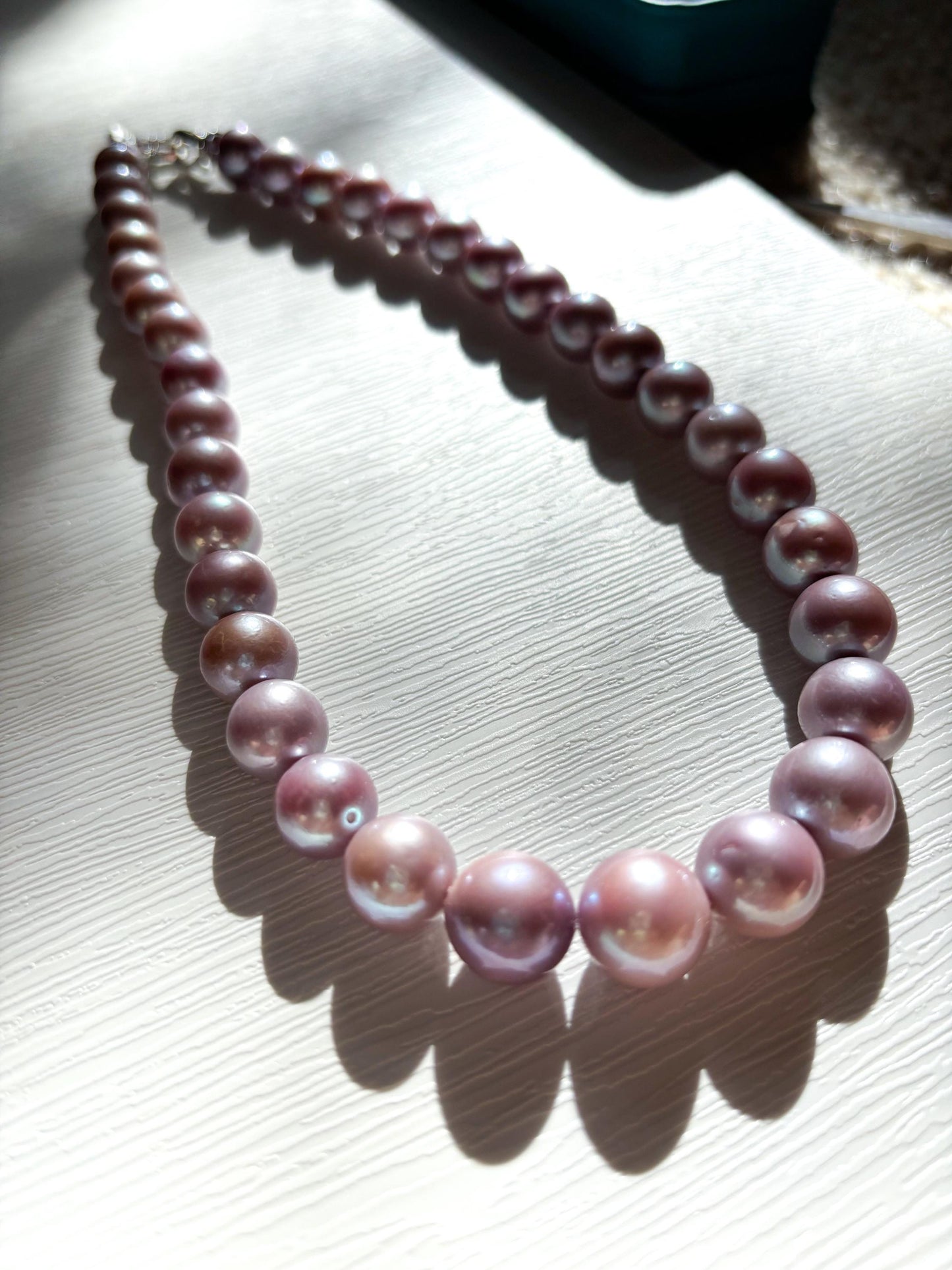 Lavender Dream – Matte Purple Edison Pearl Necklace