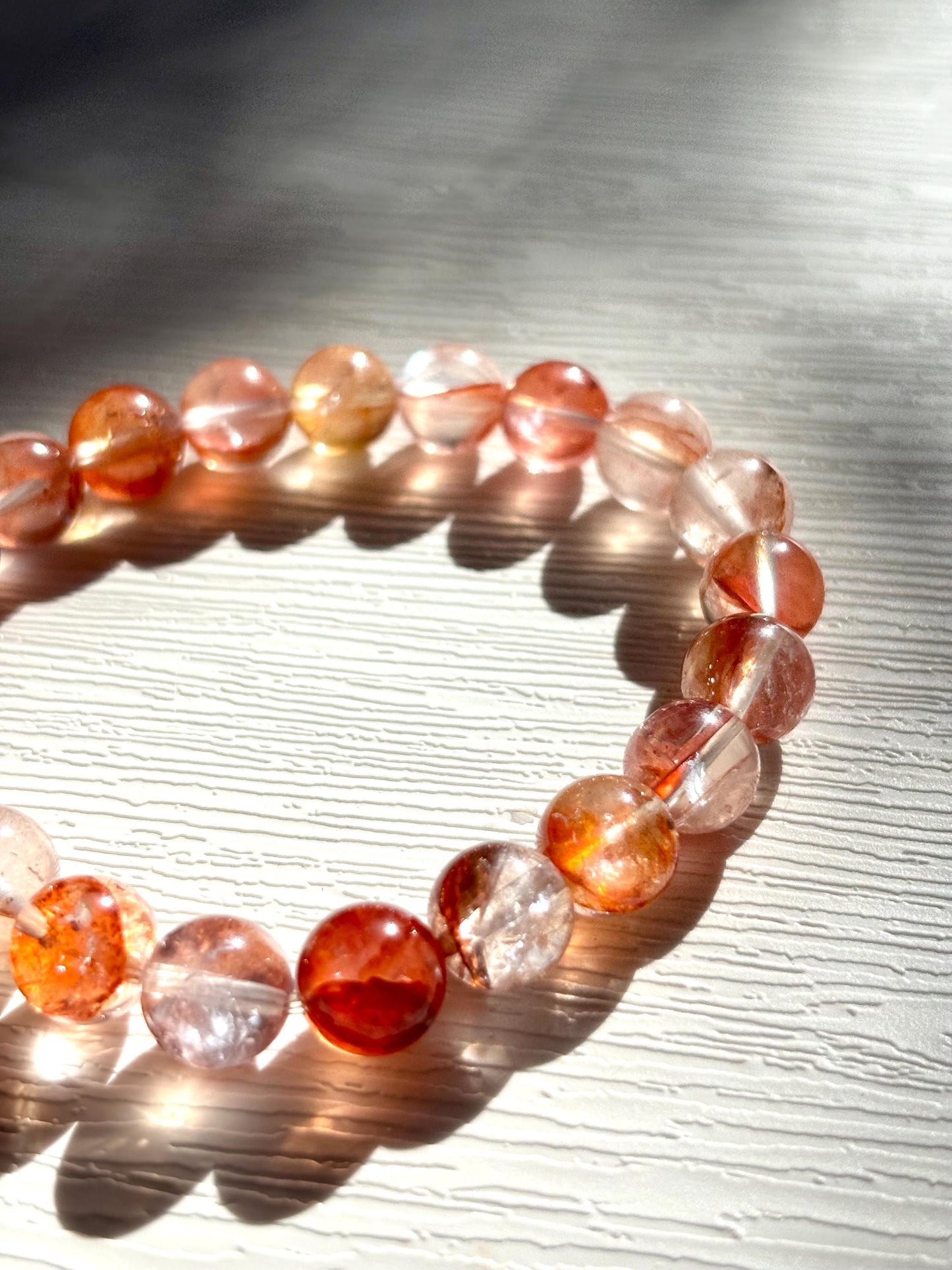 Ember Flow – Hematoid Quartz Beaded Bracelet