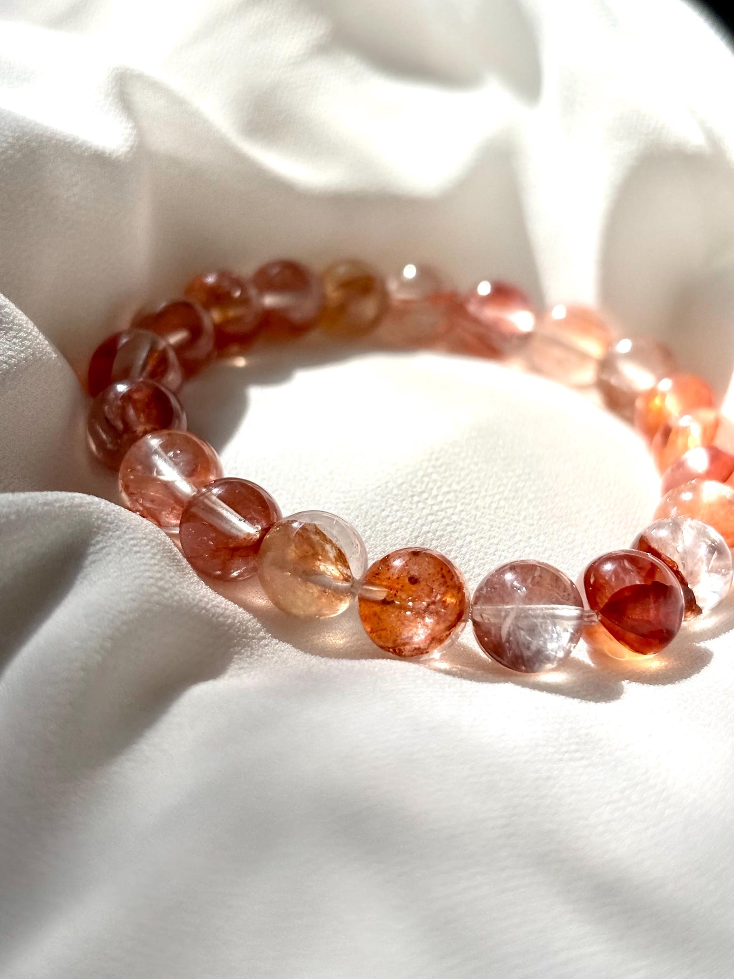 Ember Flow – Hematoid Quartz Beaded Bracelet