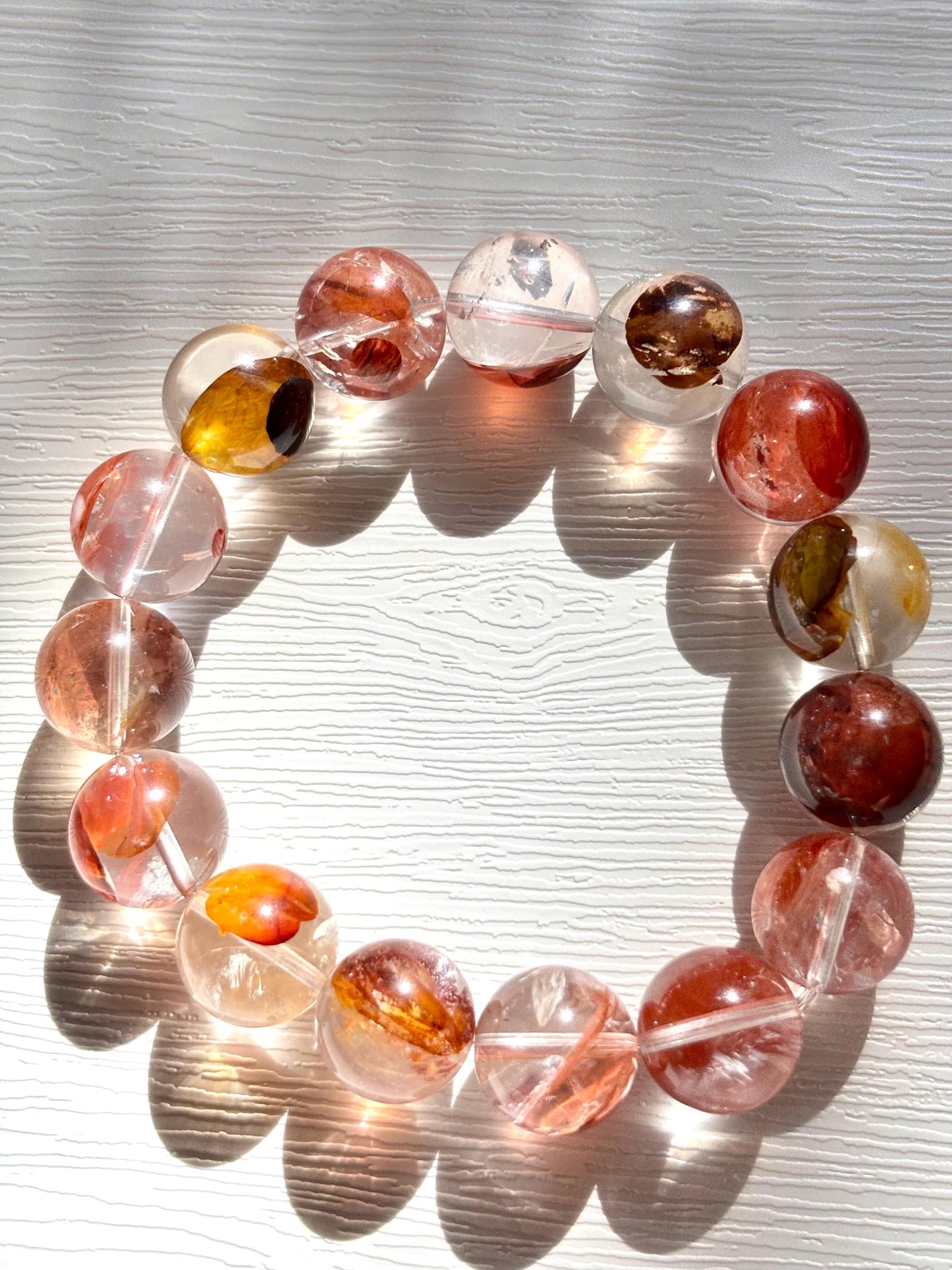 Autumn Glow – Hematoid Quartz Bracelet