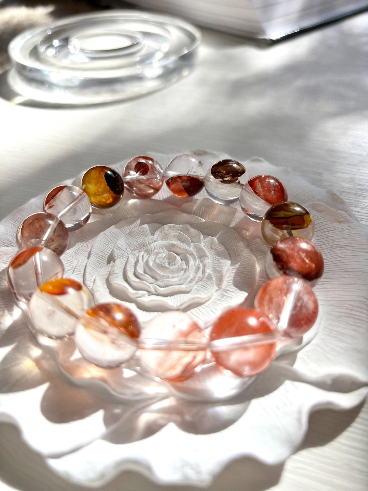 Autumn Glow – Hematoid Quartz Bracelet