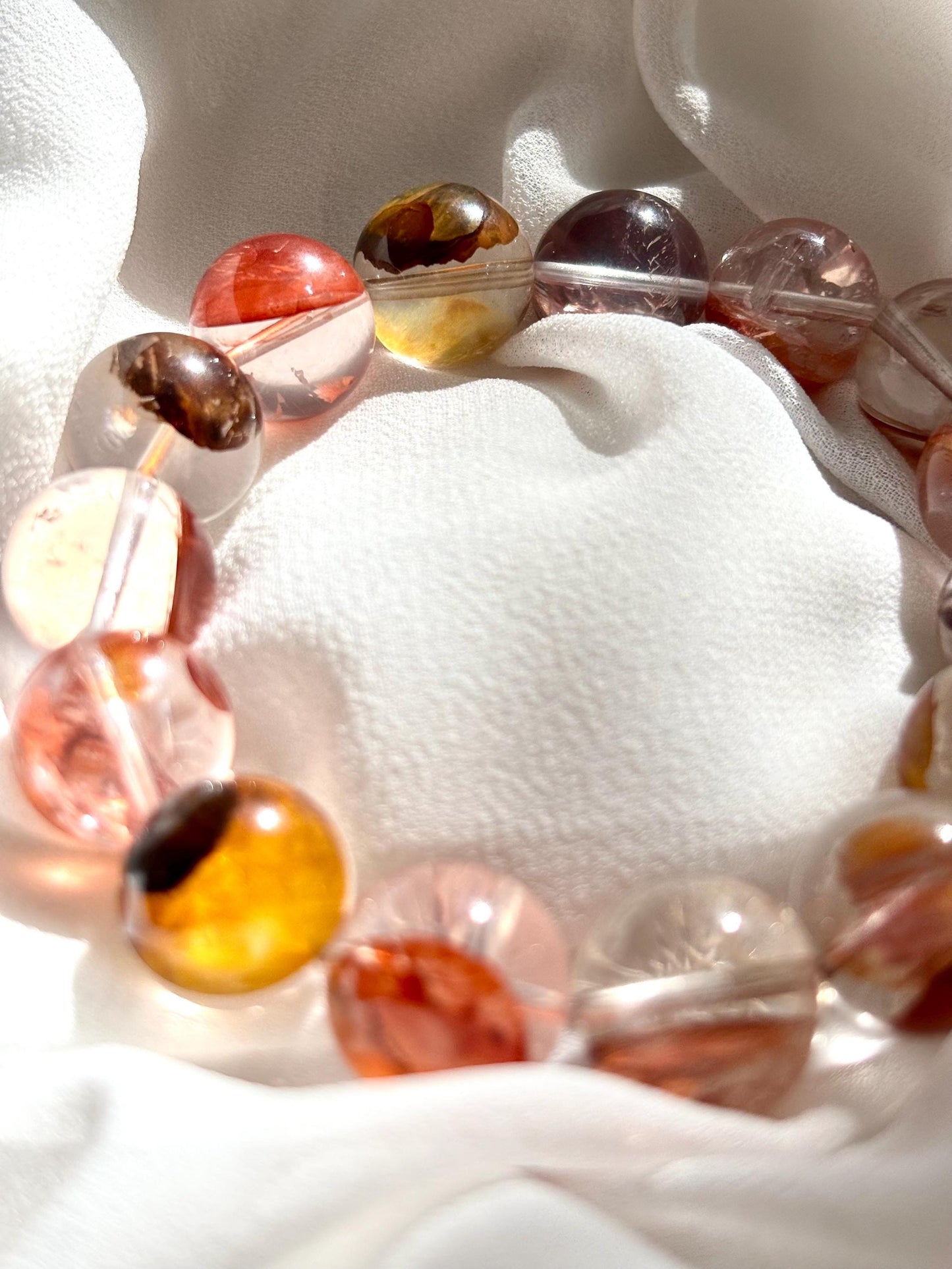 Autumn Glow – Hematoid Quartz Bracelet