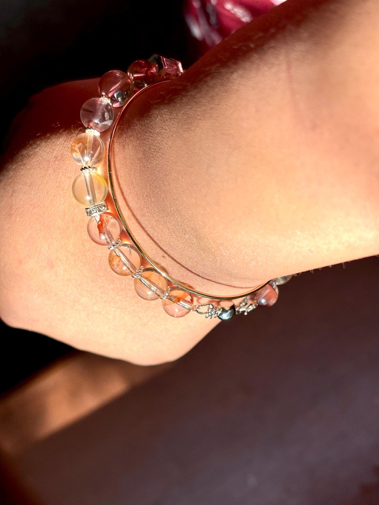 Koi Drift – Hematoid Quartz Bracelet