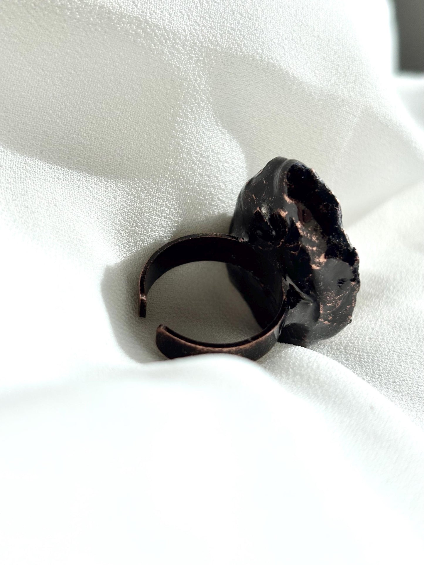 Ethereal Earth – Vintage Geode Open Rings Set ( 4 Rings as a set )