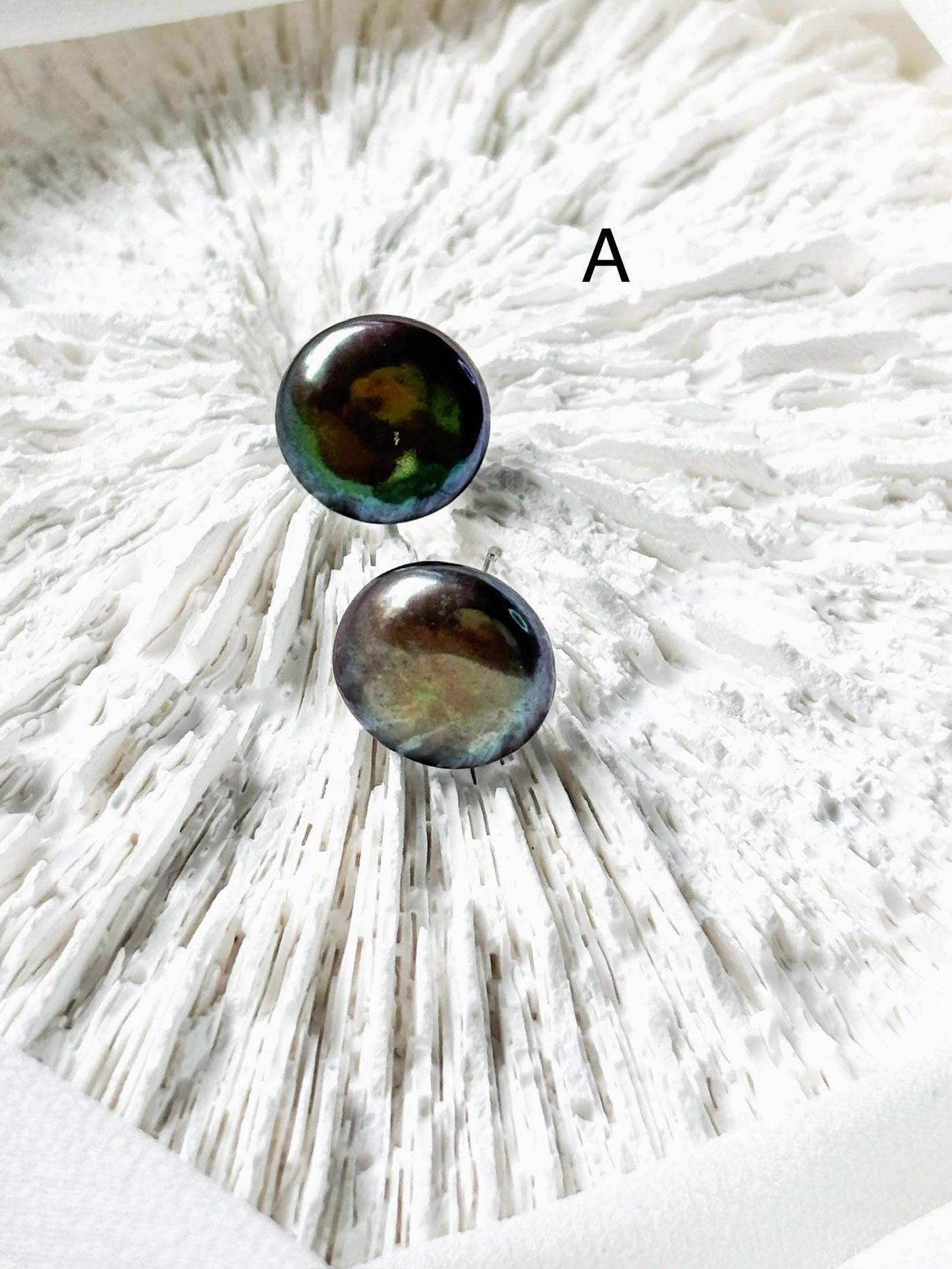 Lustrous Metals Collection – Button Pearl Stud Trio