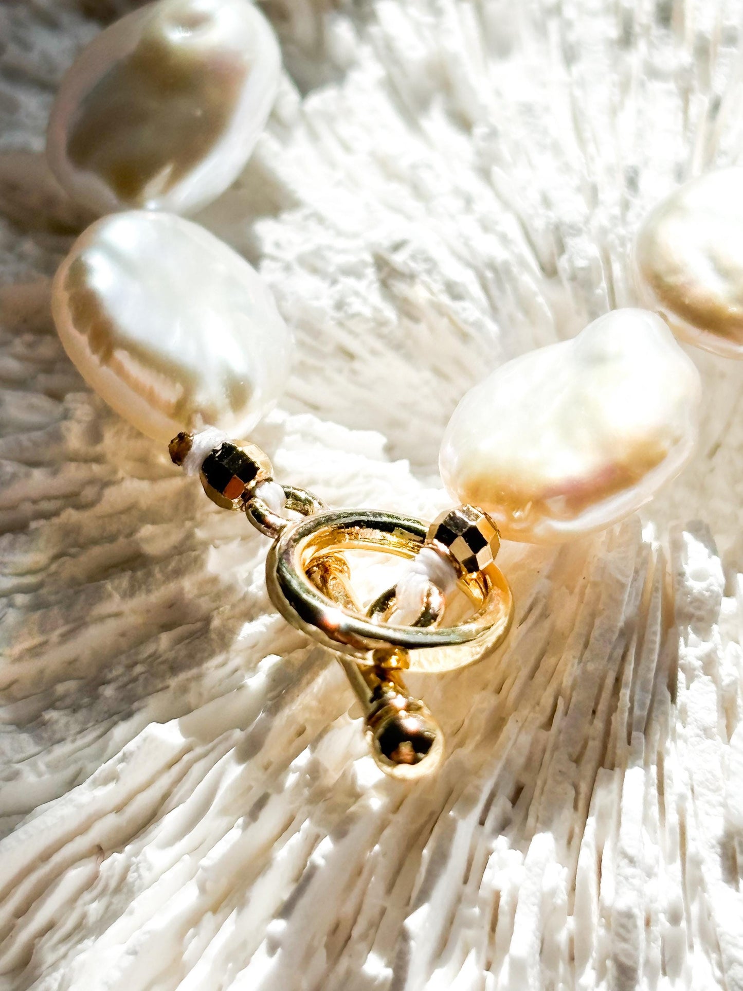 Cotton Cloud – Irregular Baroque Teardrop Freshwater Pearl Necklace