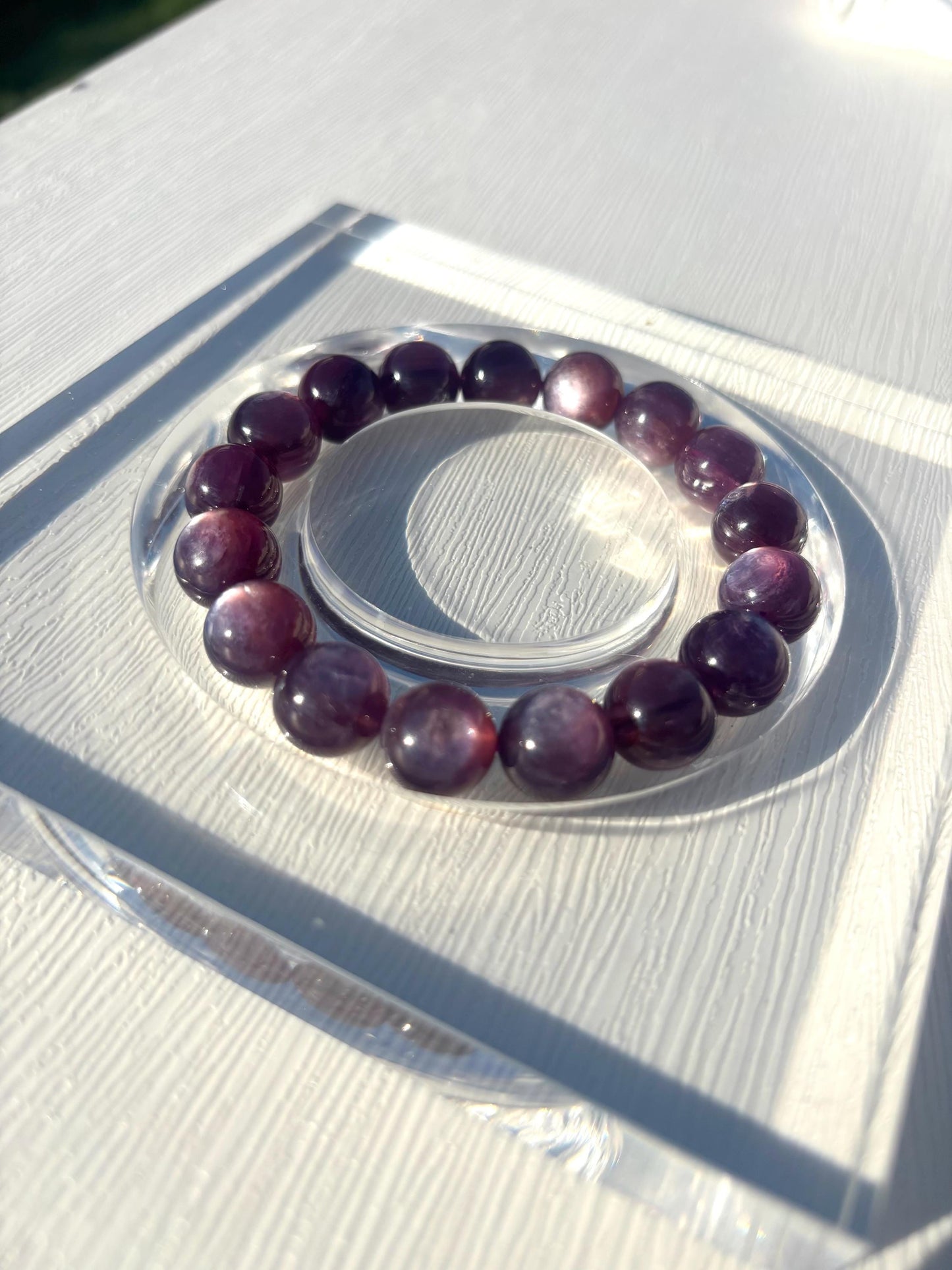 Moonhaze Whisper – Purple Chrome Mica Lepidolite Serenity Bracelet