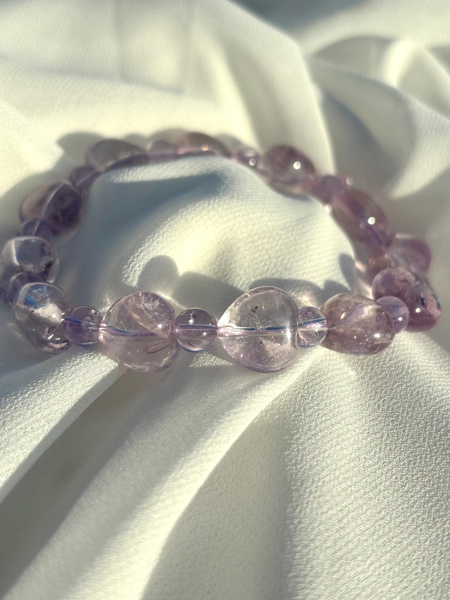 Lavender Heartbeat – Amethyst Love Bracelet