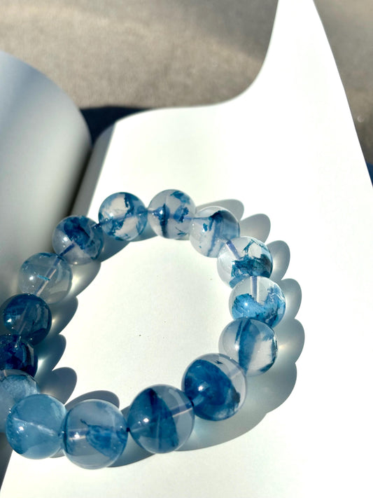 Blue Rose in Wadi Rum – Phantom Quartz Bracelet