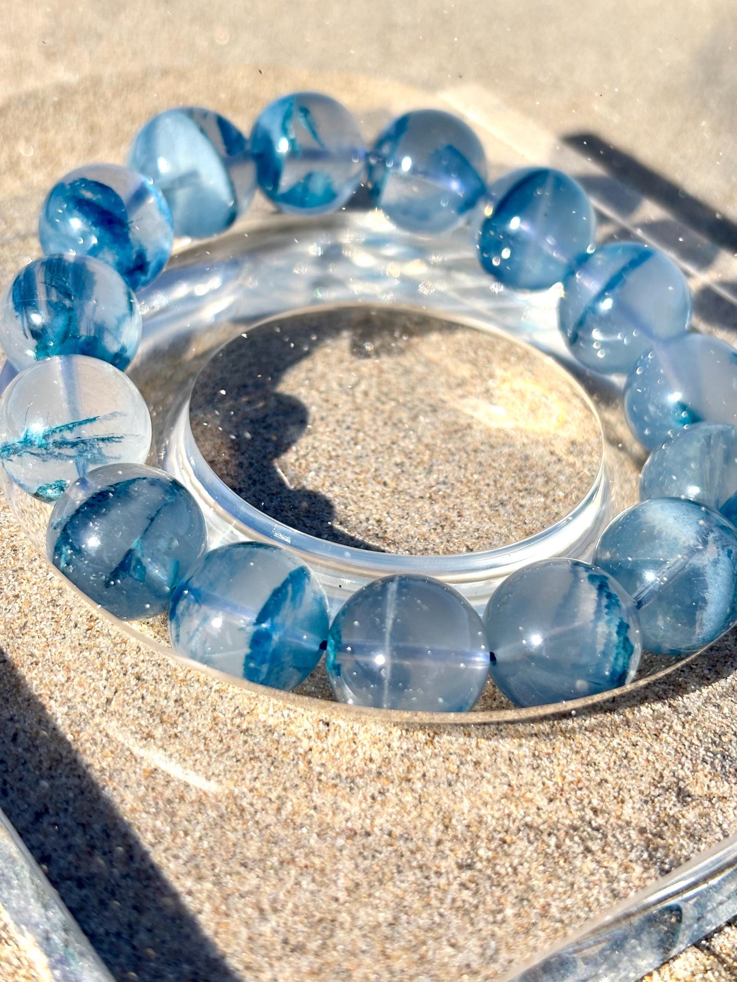 Blue Rose in Wadi Rum – Phantom Quartz Bracelet