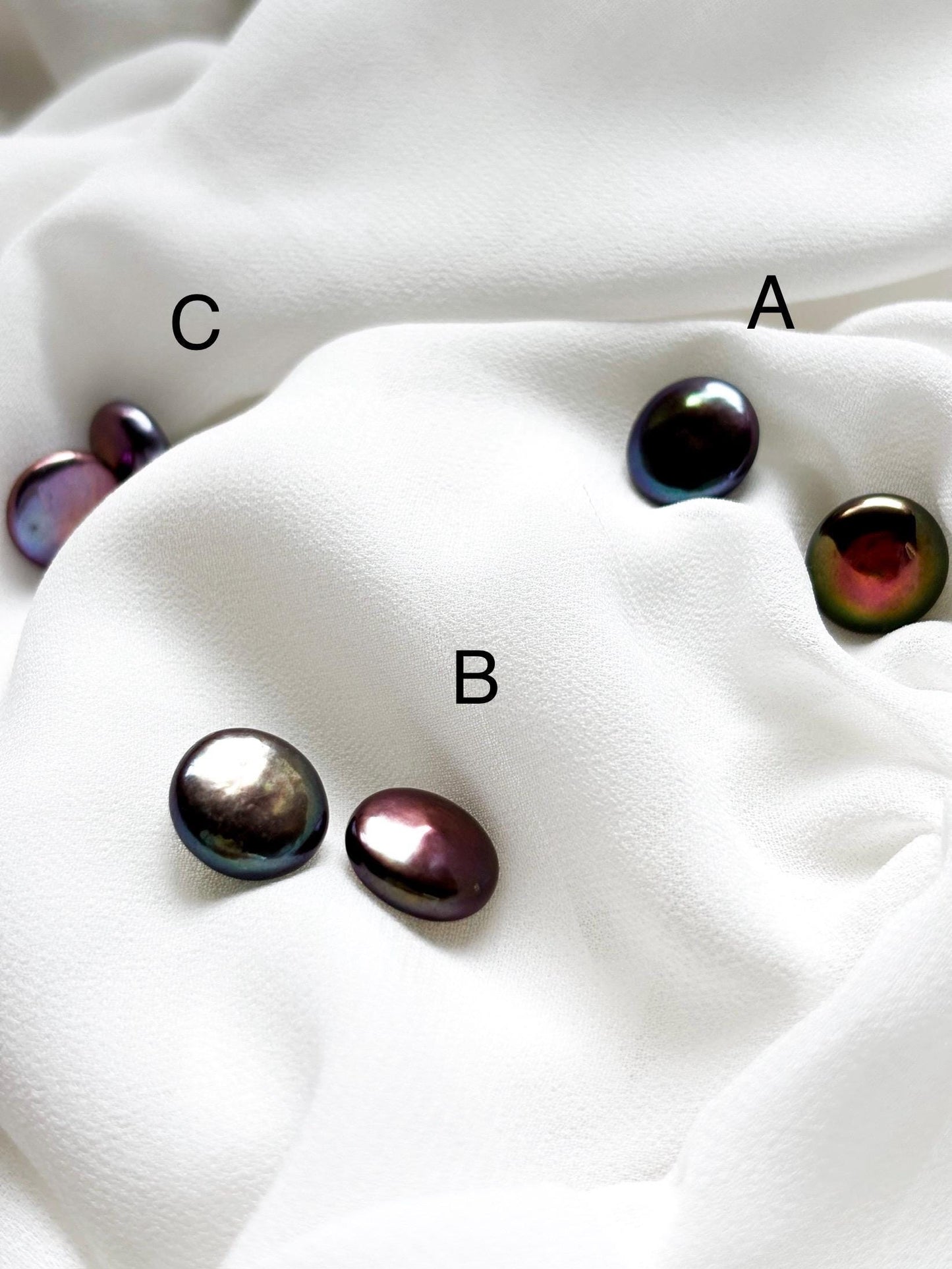 Lustrous Metals Collection – Button Pearl Stud Trio
