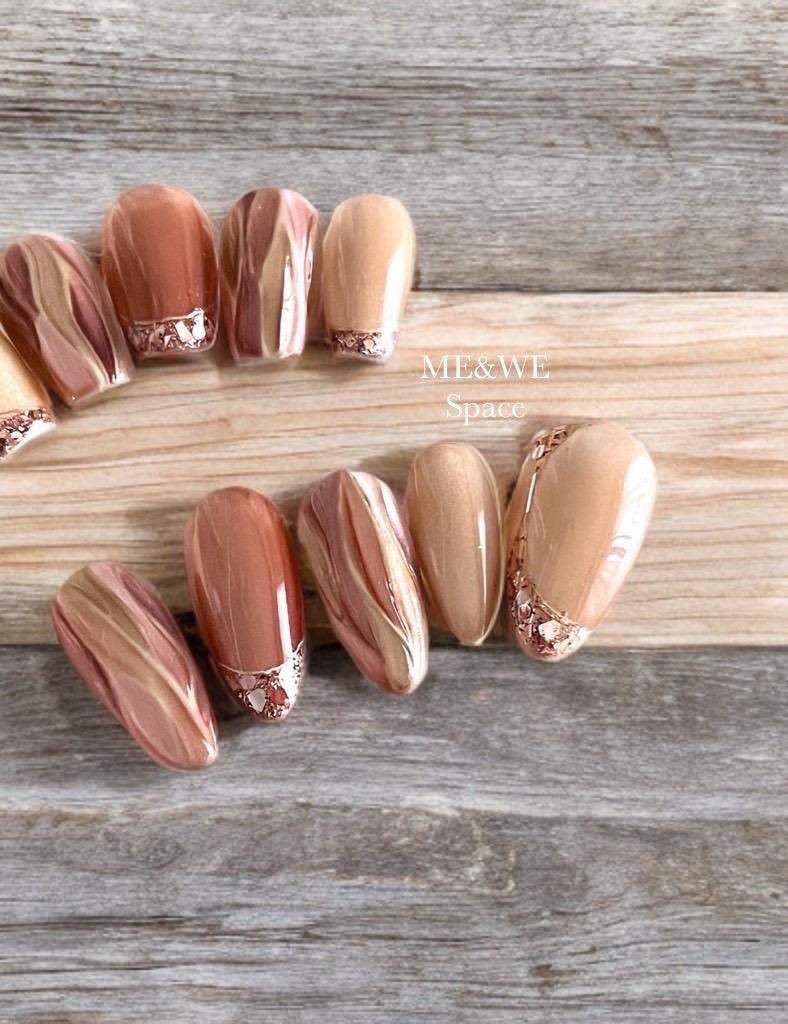 Cocoa Milk – Press-On Nail Set Press-On Nails