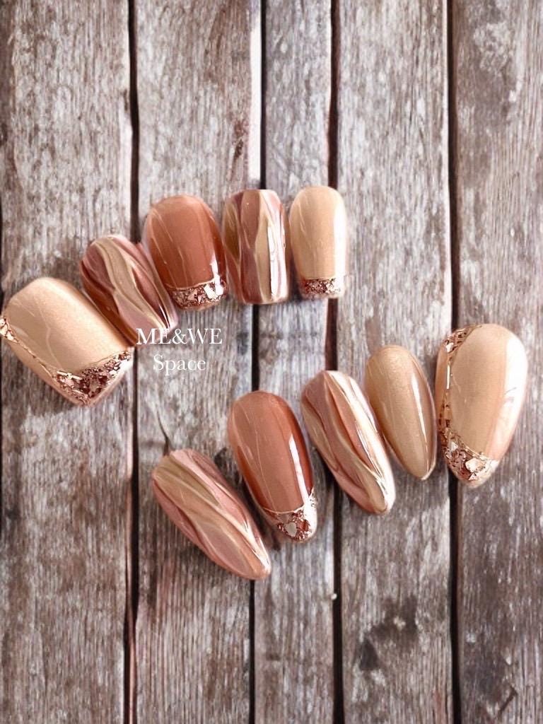 Cocoa Milk – Press-On Nail Set Press-On Nails