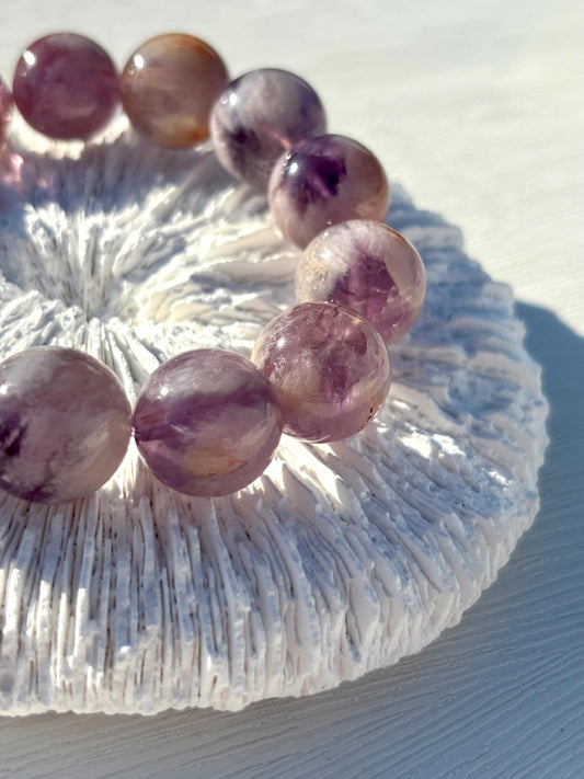 Spirit Veil – Purple Phantom Quartz Bracelet