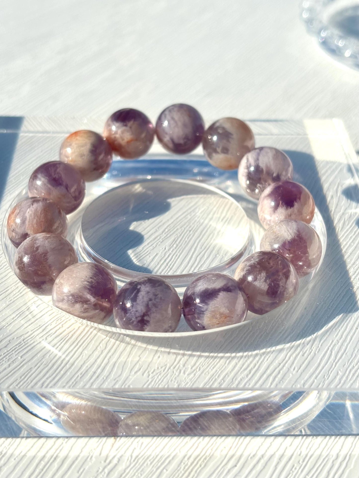 Spirit Veil – Purple Phantom Quartz Bracelet