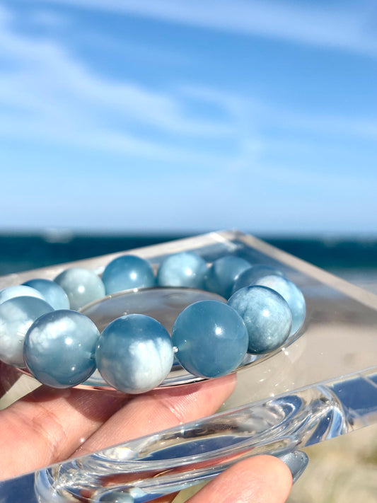 Sky Dreamer – Cloudlight Aquamarine Bracelet
