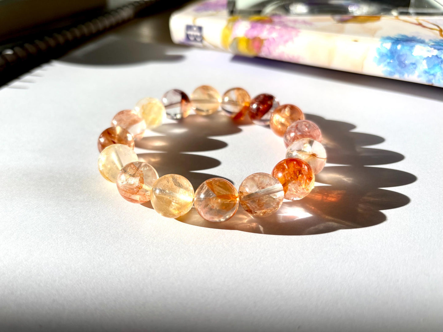 Fireleaf Pond – Hematoid Quartz Bracelet B