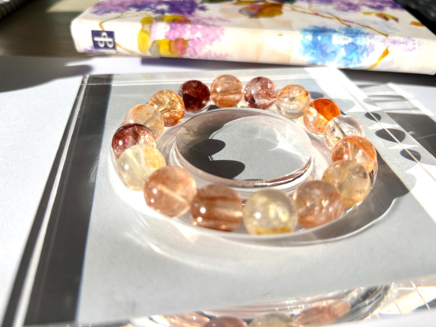 Fireleaf Pond – Hematoid Quartz Bracelet B