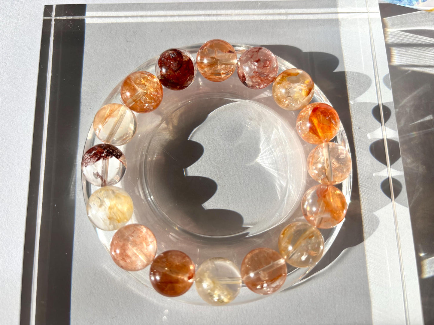 Fireleaf Pond – Hematoid Quartz Bracelet B