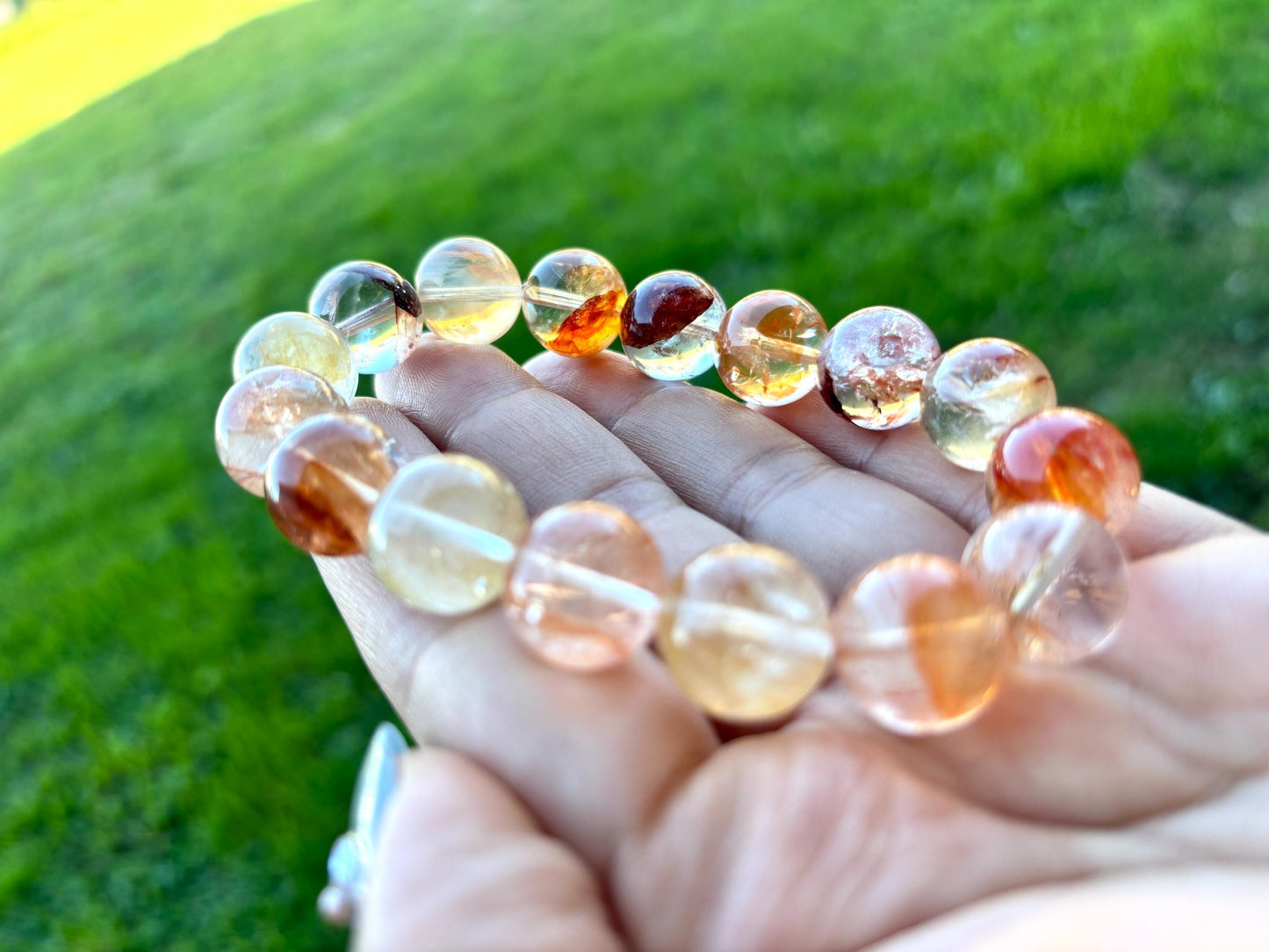 Fireleaf Pond – Hematoid Quartz Bracelet B