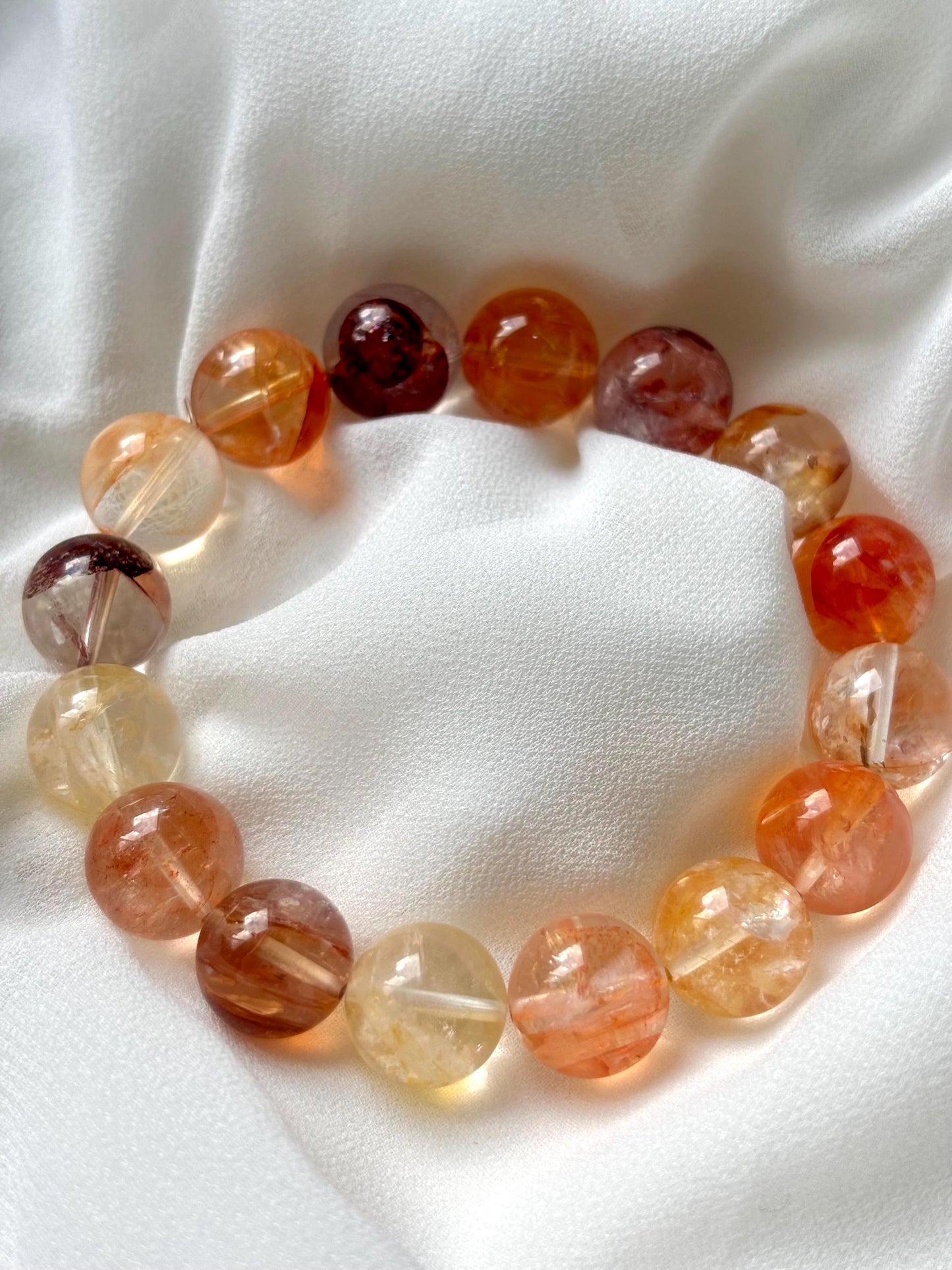 Fireleaf Pond – Hematoid Quartz Bracelet B
